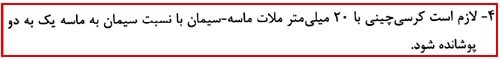 ایزوگام روی کرسی چینی